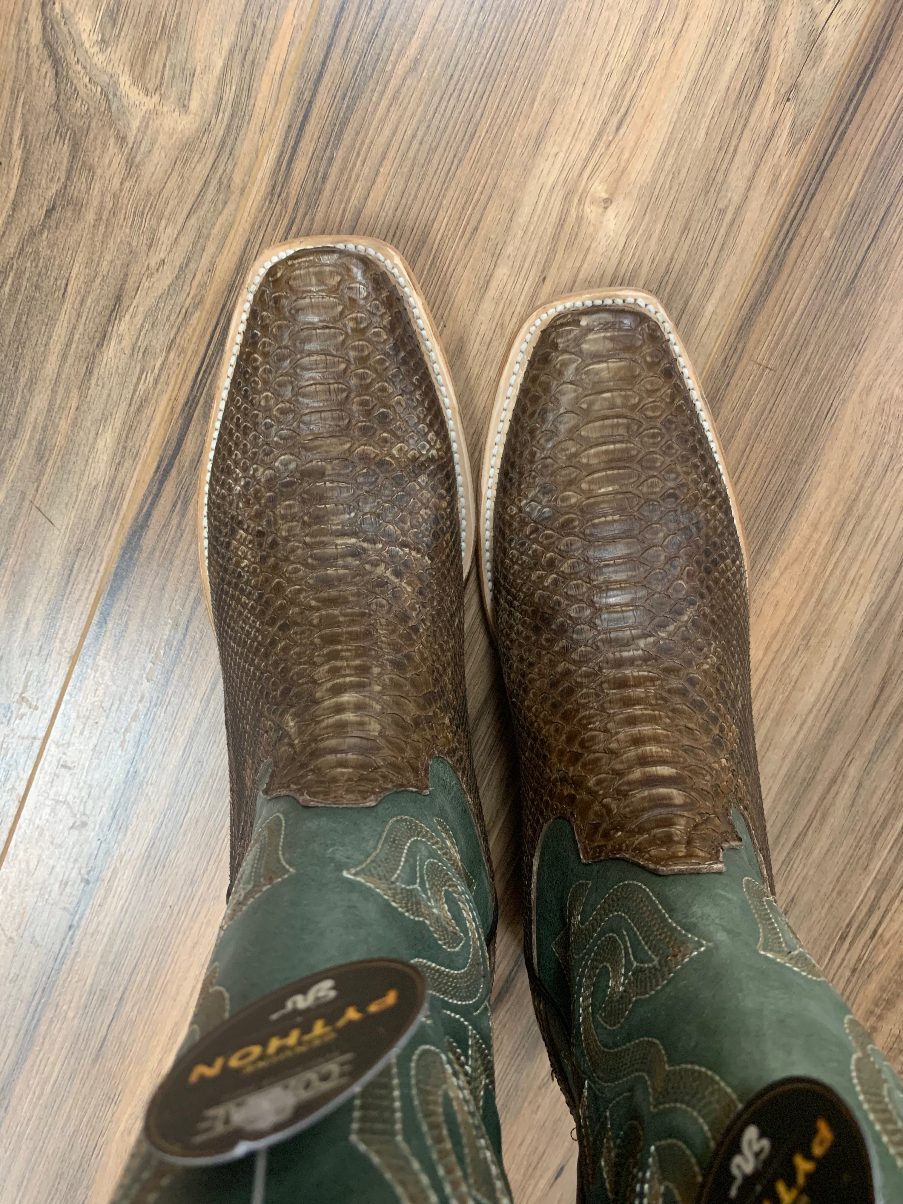 Corral Boots A4287 Men's Corral Python Embroidered Performance Western Boot - Boot N Shoot