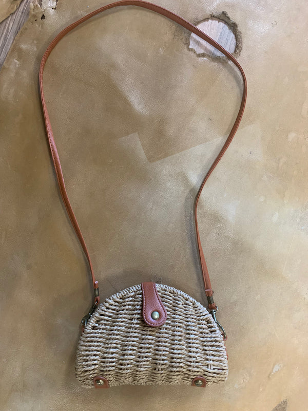 Straw Crossbody Bag
