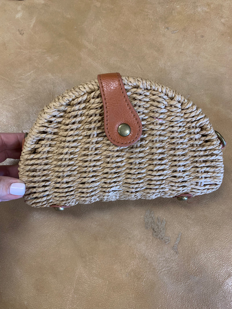 Straw Crossbody Bag