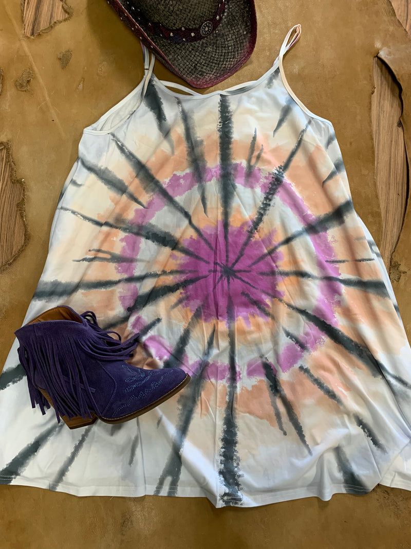 COME TOGETHER TIE DYE DRESS