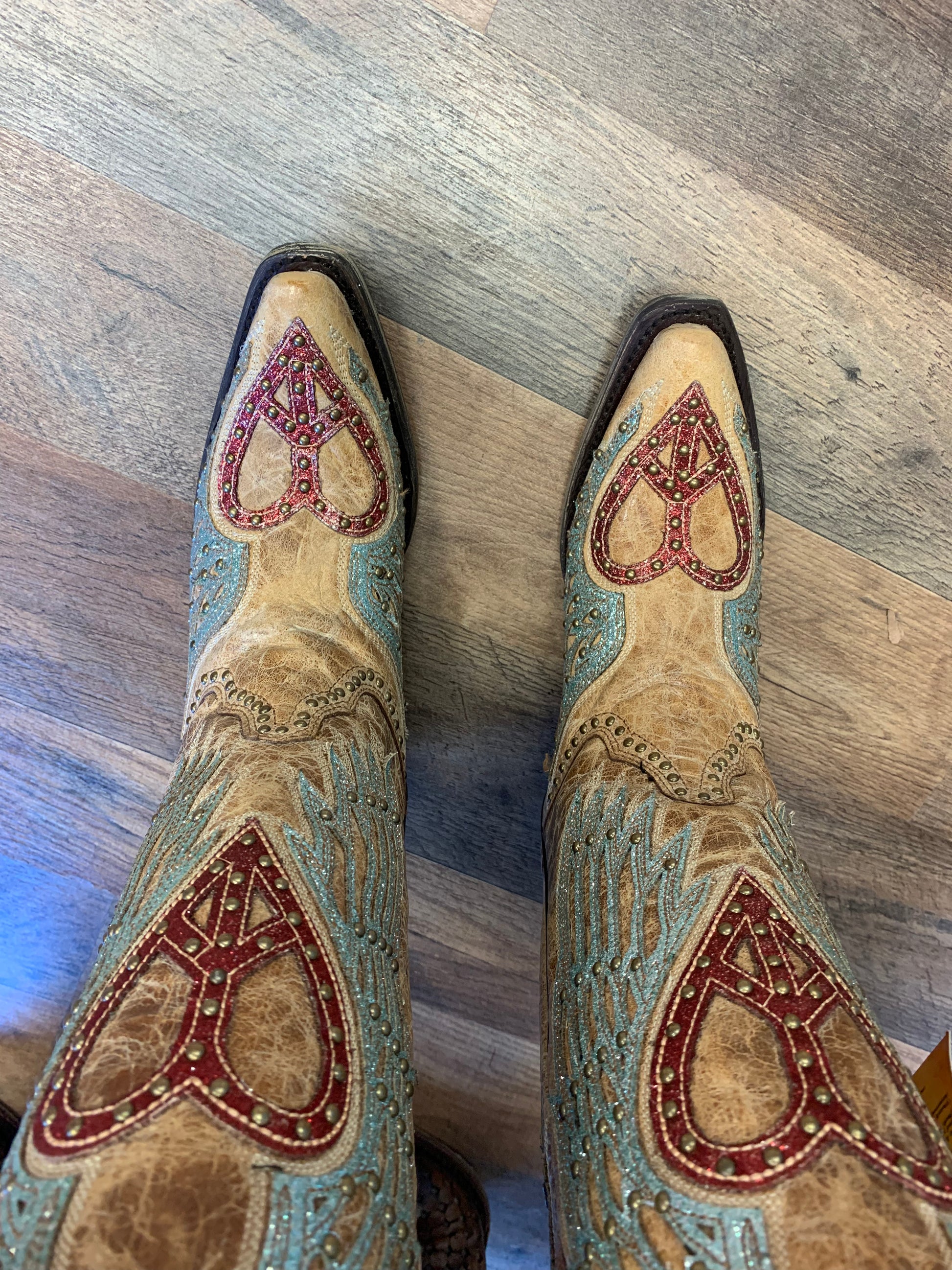 Corral heart angel wing cowgirl boots online