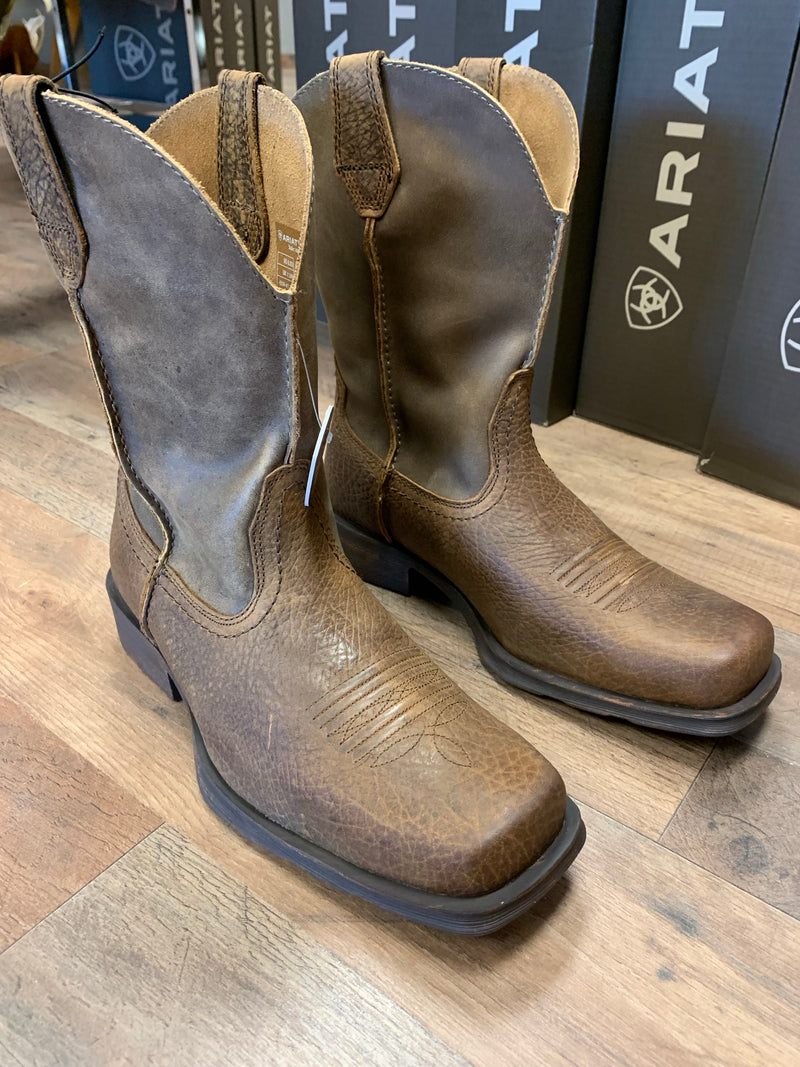 Ariat Boots: Men's 10002317 Rambler 11-Inch Square Toe Cowboy Brown Boots